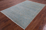 William Morris Hand Knotted Wool Rug - 6' 1" X 9' 1" - Golden Nile