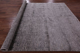 Grey Modern Handmade Wool & Silk Rug - 8' 1" X 10' 0" - Golden Nile