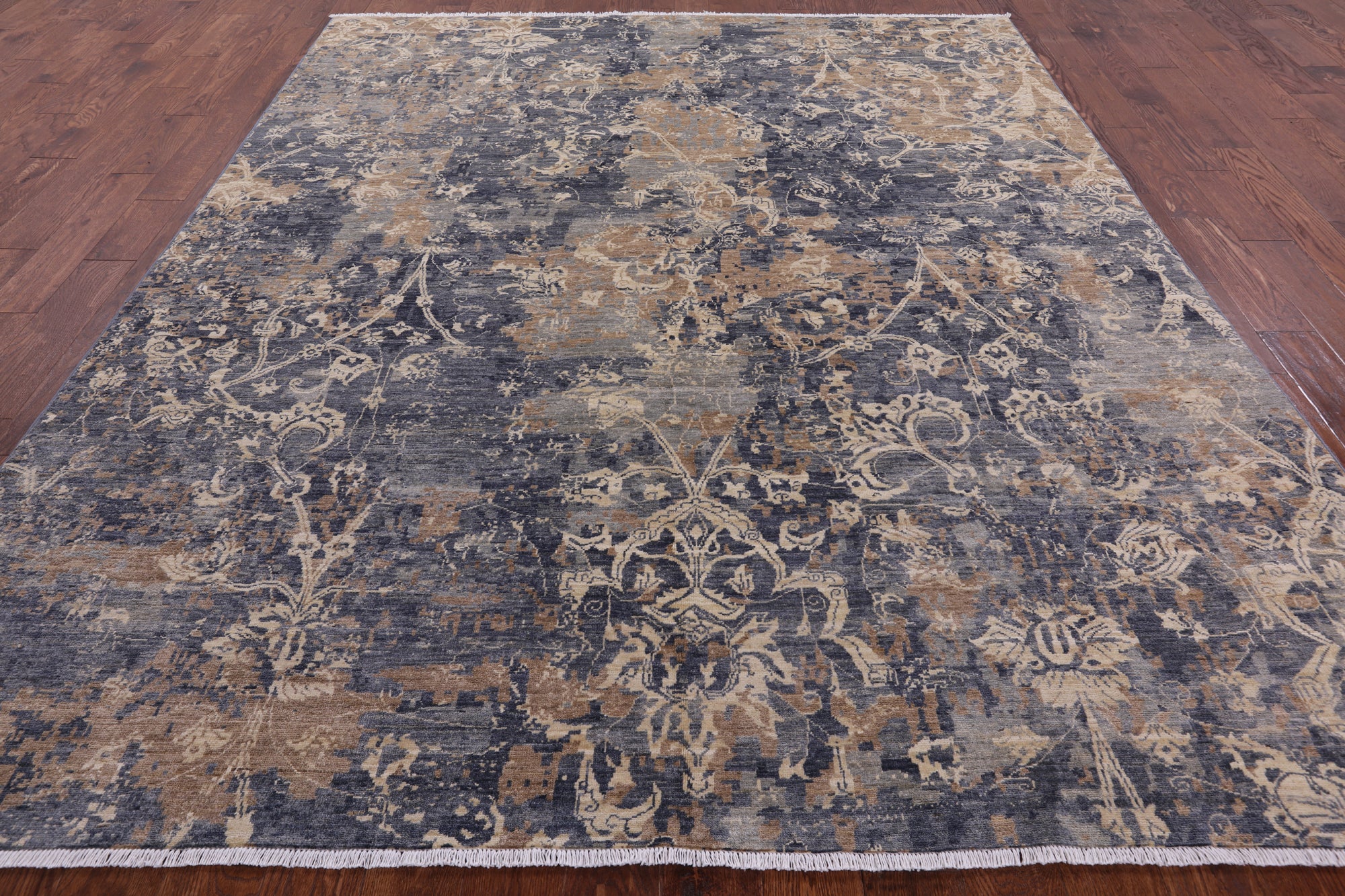 Modern Handmade Wool  Rug - 8' 1" X 9' 10" - Golden Nile