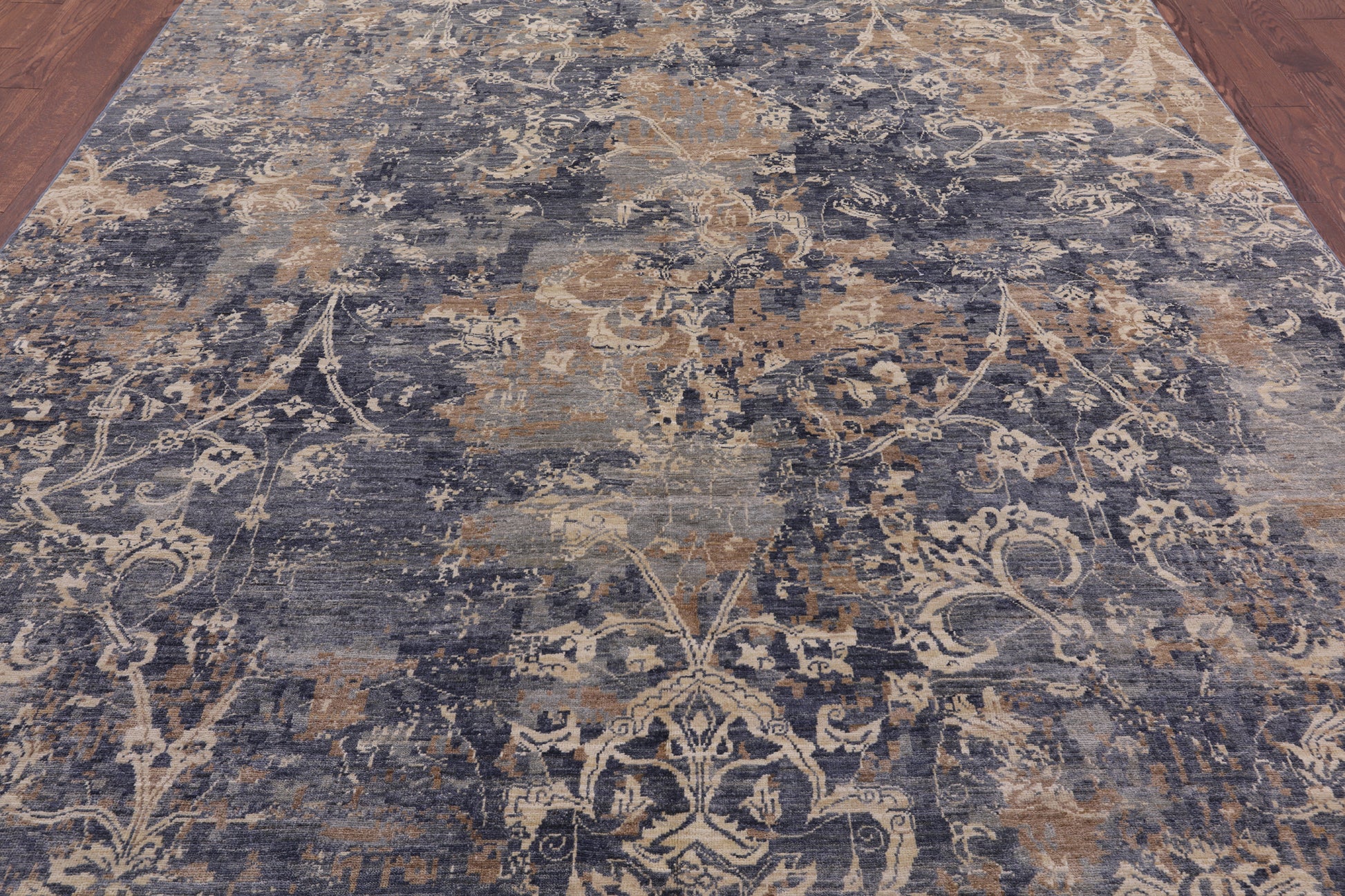 Modern Handmade Wool  Rug - 8' 1" X 9' 10" - Golden Nile