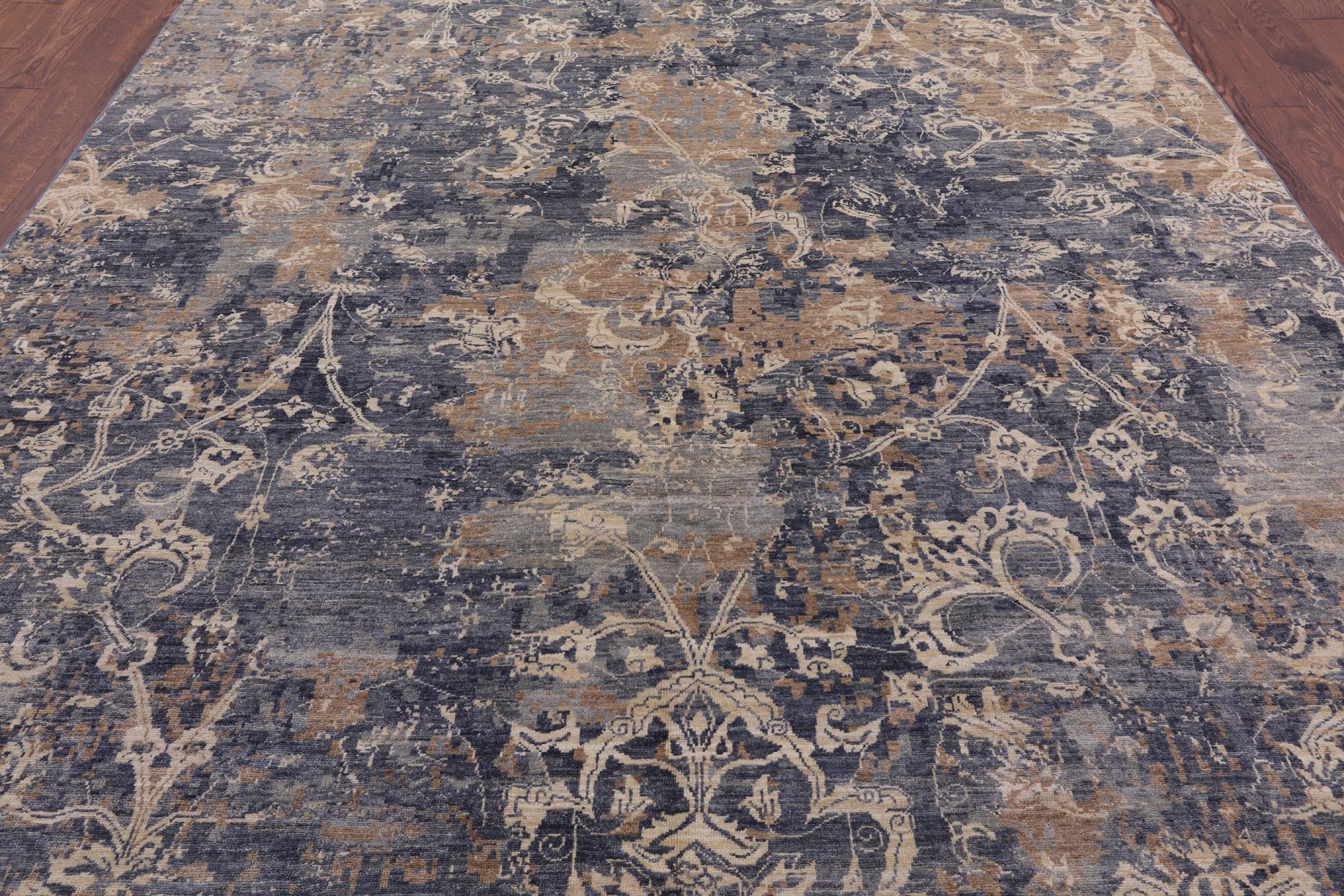 Modern Handmade Wool  Rug - 8' 1" X 9' 10" - Golden Nile