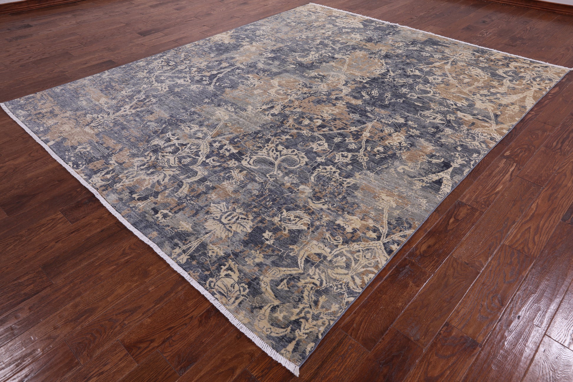 Modern Handmade Wool  Rug - 8' 1" X 9' 10" - Golden Nile