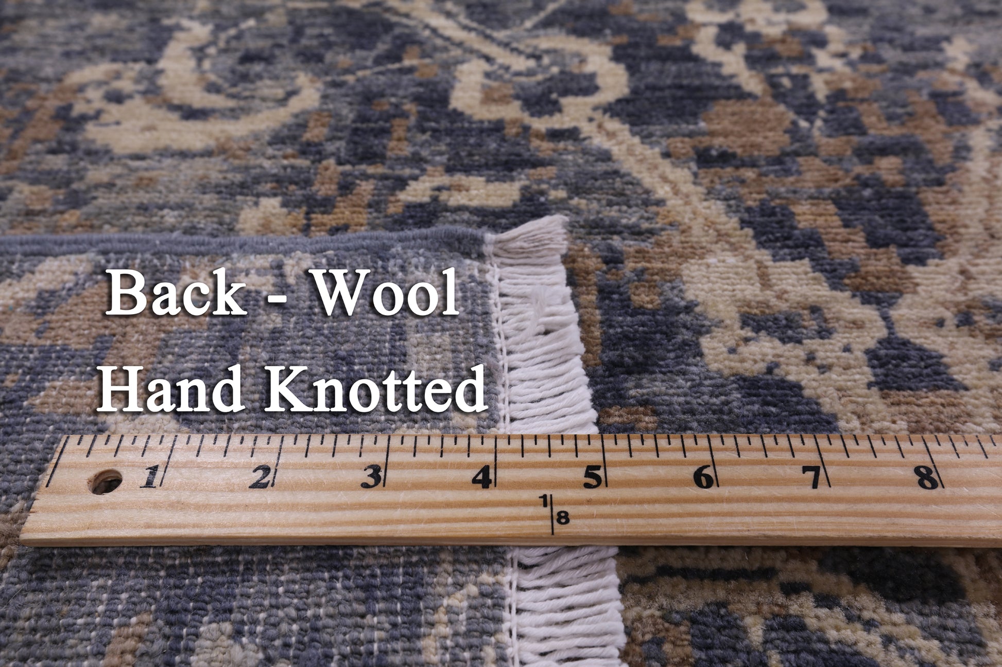 Modern Handmade Wool  Rug - 8' 1" X 9' 10" - Golden Nile