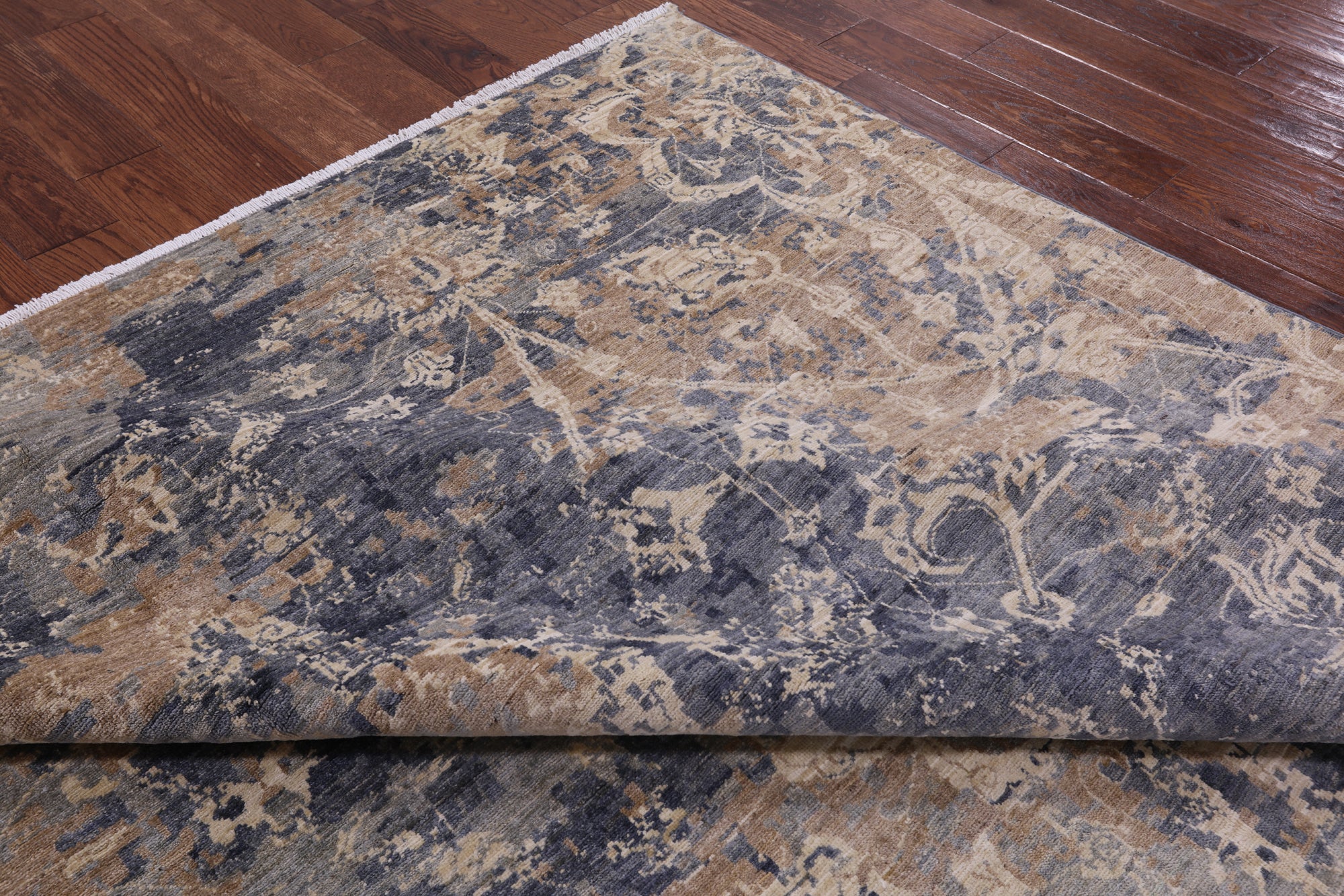 Modern Handmade Wool  Rug - 8' 1" X 9' 10" - Golden Nile