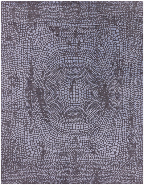 Modern Handmade Wool & Silk Rug - 8' 0" X 10' 3" - Golden Nile
