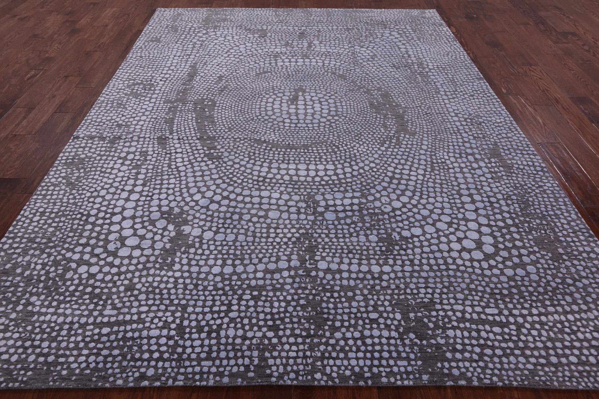 Modern Handmade Wool & Silk Rug - 8' 0" X 10' 3" - Golden Nile