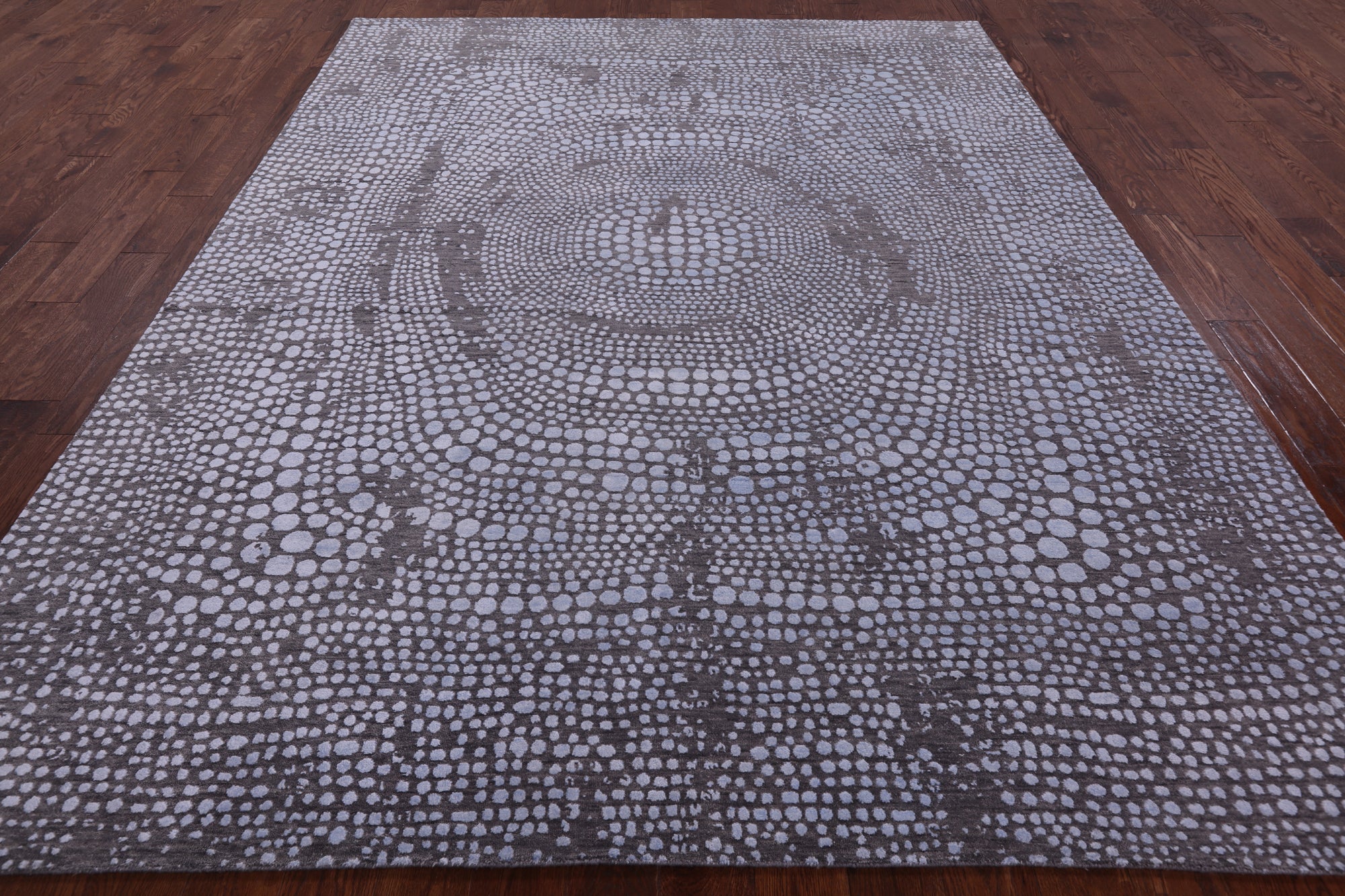 Modern Handmade Wool & Silk Rug - 8' 0" X 10' 3" - Golden Nile