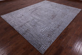 Modern Handmade Wool & Silk Rug - 8' 0" X 10' 3" - Golden Nile