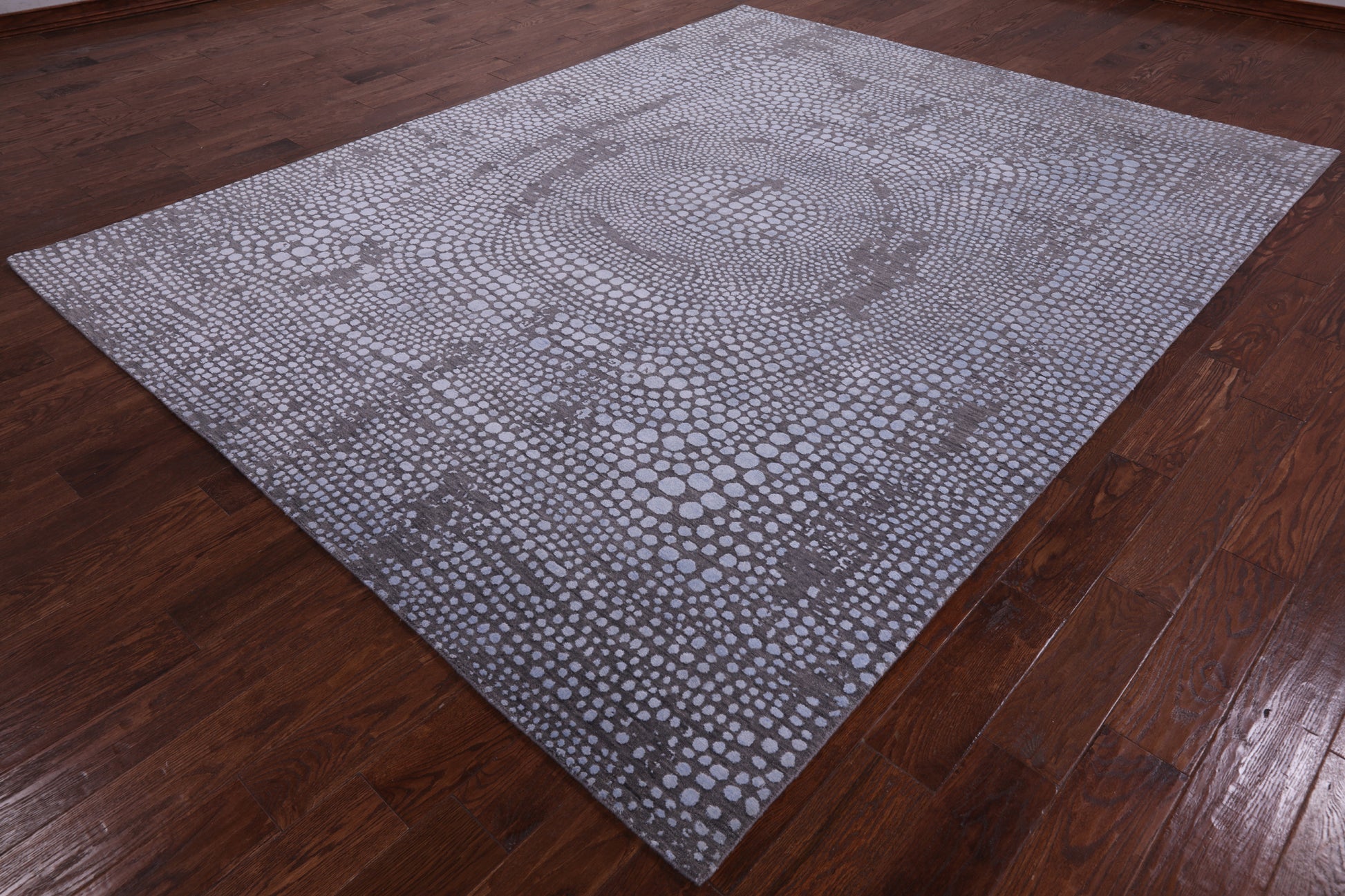 Modern Handmade Wool & Silk Rug - 8' 0" X 10' 3" - Golden Nile