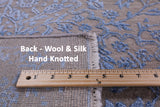 Modern Handmade Wool & Silk Rug - 8' 1" X 9' 10" - Golden Nile