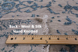 Modern Handmade Wool & Silk Rug - 7' 10" X 10' 1" - Golden Nile