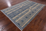 Southwest Navajo Design Gabbeh Handmade Wool Rug - 5' 10" X 8' 7" - Golden Nile