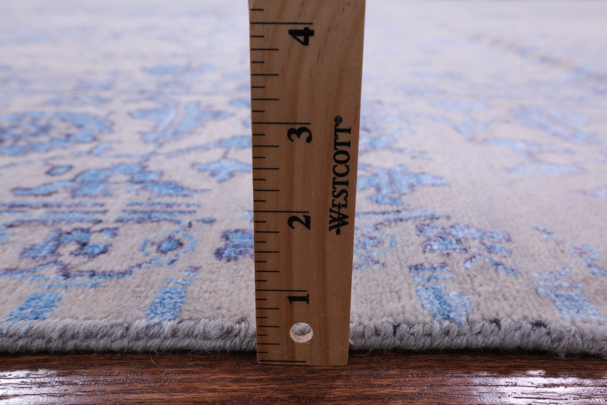 Grey Modern Handmade Wool & Silk Rug - 9' 1" X 12' 4" - Golden Nile