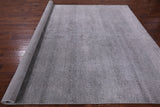 Grey Modern Hand Knotted Wool & Silk Rug - 8' 1" X 9' 10" - Golden Nile