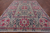 Ivory William Morris Handmade Wool Rug - 9' 1" X 12' 1" - Golden Nile