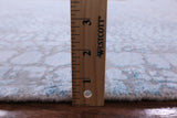 Grey Modern Handmade Wool & Silk Rug - 8' 0" X 9' 10" - Golden Nile