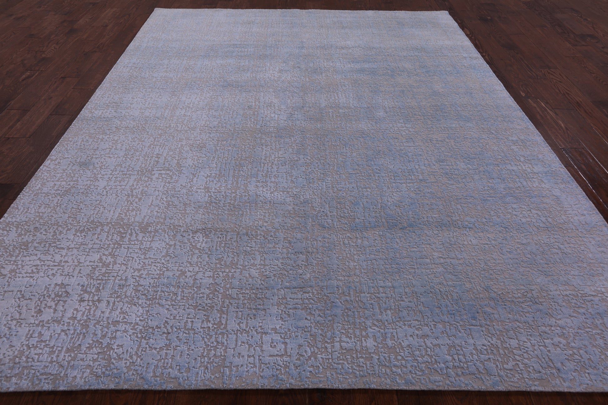 Modern Hand Knotted Wool & Silk Rug - 8' 1" X 10' 1" - Golden Nile