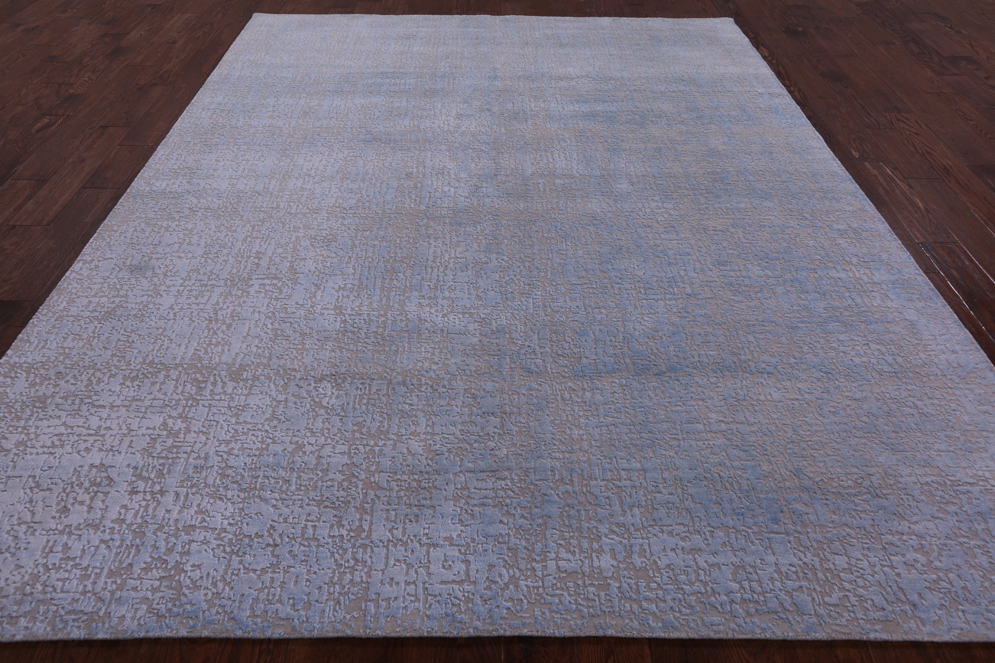 Modern Hand Knotted Wool & Silk Rug - 8' 1" X 10' 1" - Golden Nile
