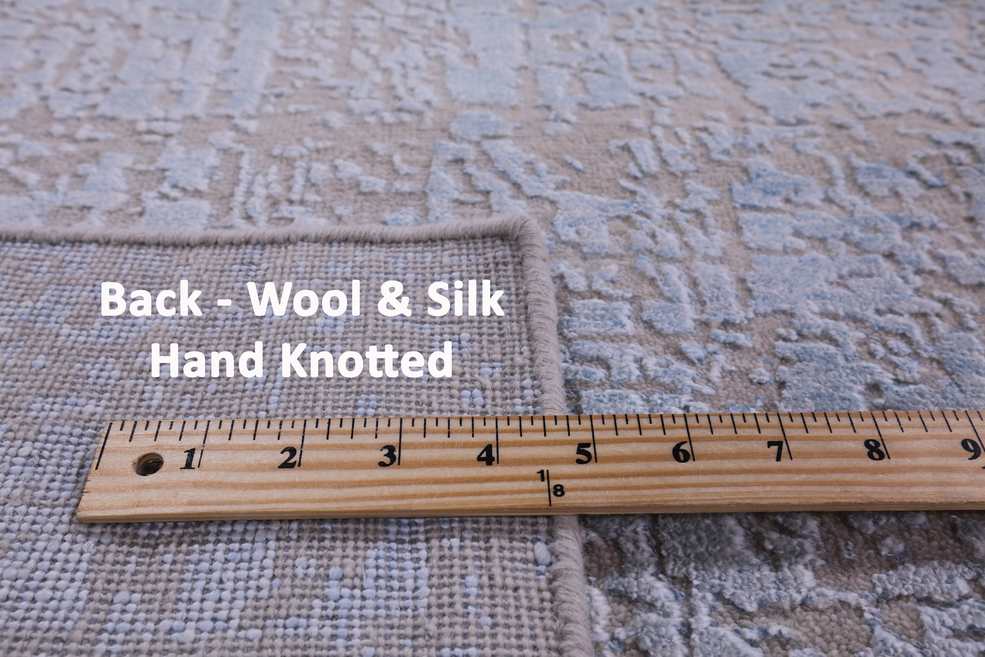 Modern Hand Knotted Wool & Silk Rug - 8' 1" X 10' 1" - Golden Nile