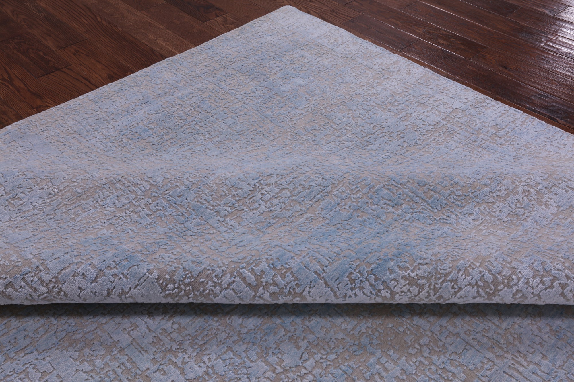 Modern Hand Knotted Wool & Silk Rug - 8' 1" X 10' 1" - Golden Nile