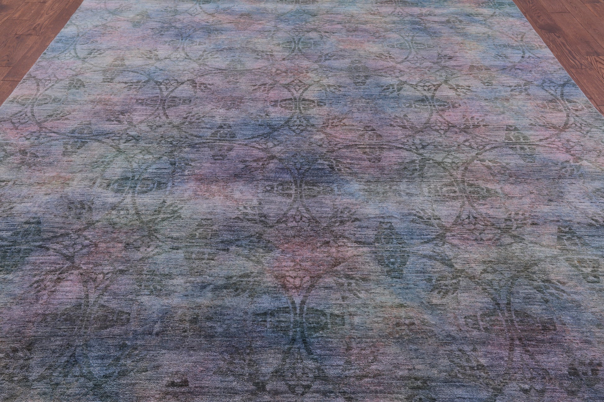 Full Pile Overdyed Hand Knotted Wool Rug - 8' 10" X 12' 1" - Golden Nile