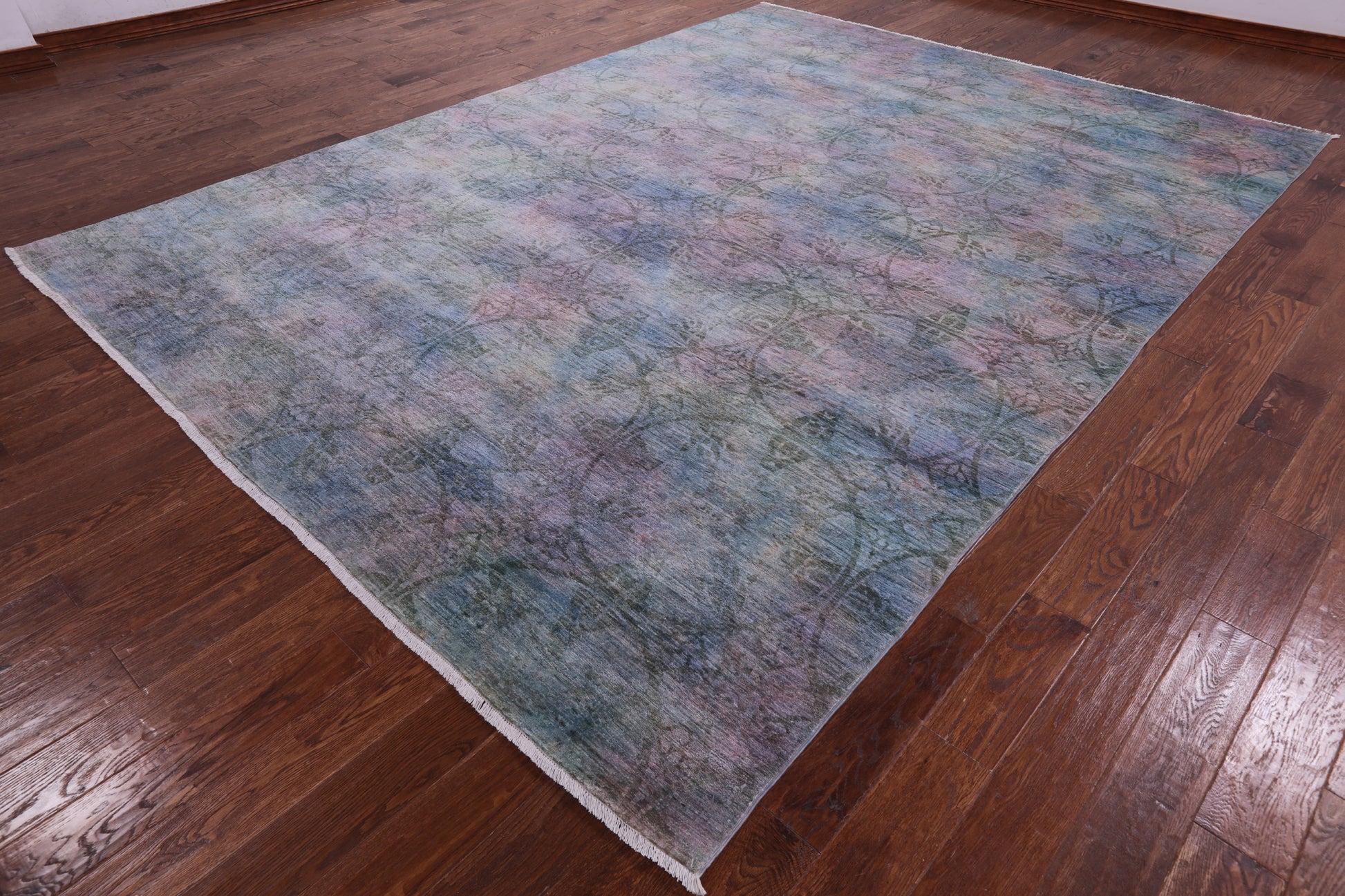 Full Pile Overdyed Hand Knotted Wool Rug - 8' 10" X 12' 1" - Golden Nile