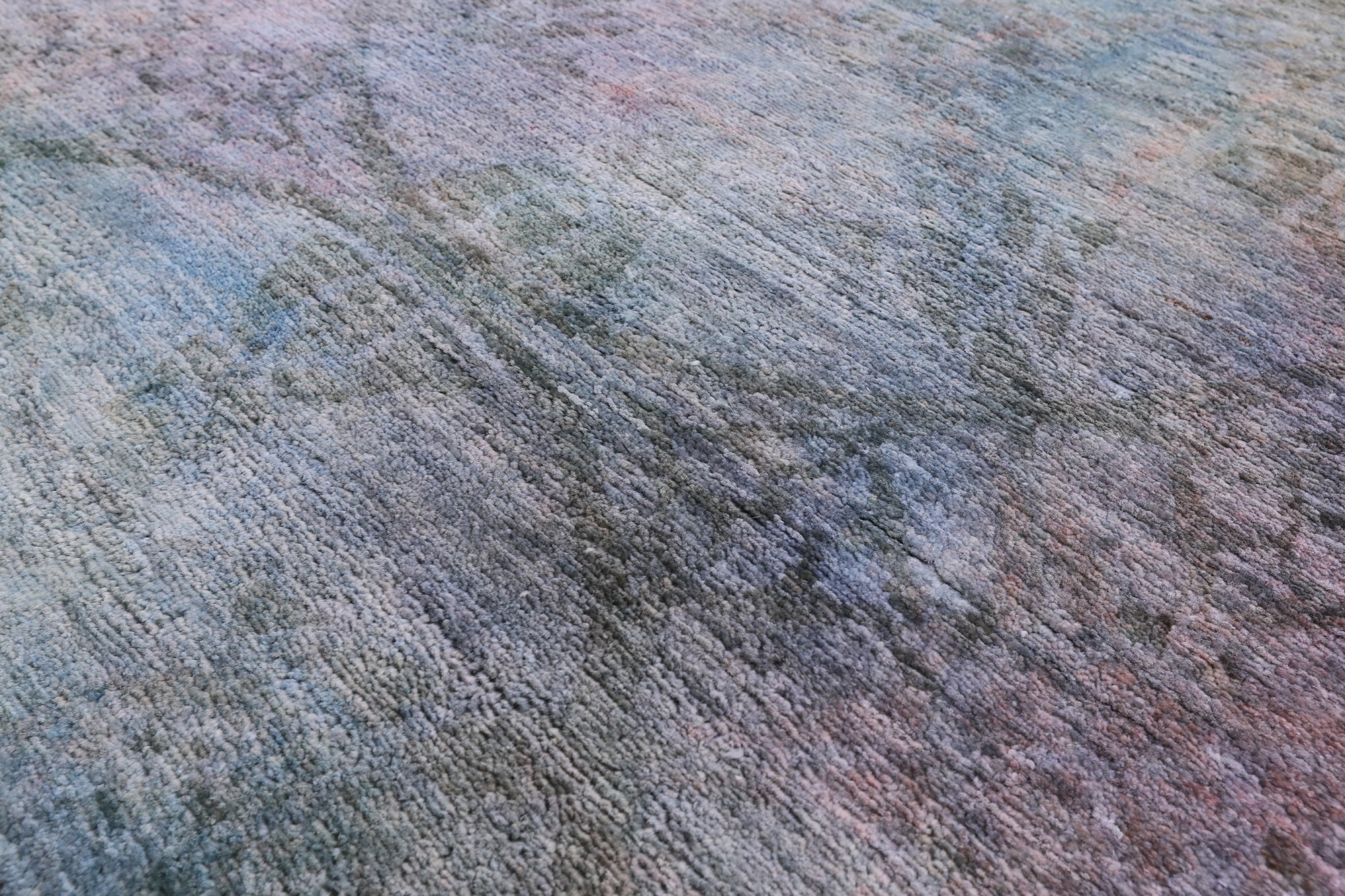 Full Pile Overdyed Hand Knotted Wool Rug - 8' 10" X 12' 1" - Golden Nile