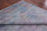 Full Pile Overdyed Hand Knotted Wool Rug - 8' 10" X 12' 1" - Golden Nile