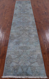 Full Pile Overdyed Hand Knotted Wool Runner Rug - 2' 7" X 12' 7" - Golden Nile