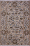 Ivory William Morris Handmade Wool Rug - 6' 3" X 9' 4" - Golden Nile