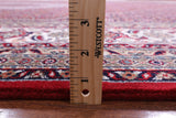 Red Persian Bijar Hand Knotted Wool & Silk Rug - 8' 1" X 11' 8" - Golden Nile