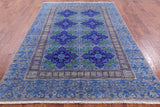 Grey William Morris Handmade Wool Rug - 6' 2" X 9' 0" - Golden Nile