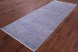 Full Pile Overdyed Handmade Wool Runner Rug - 4' 0" X 10' 6" - Golden Nile