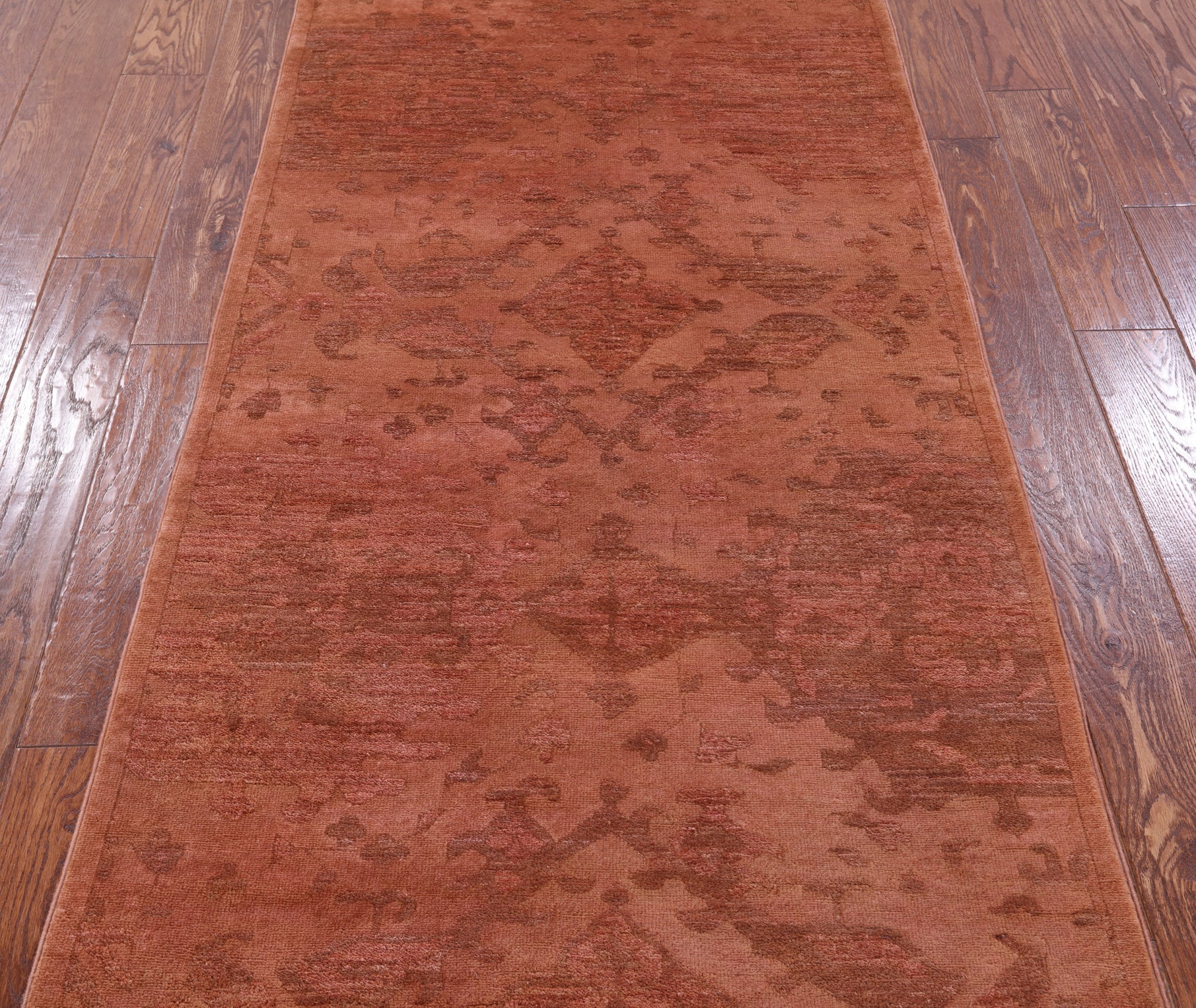 Full Pile Overdyed Handmade Wool Runner Rug - 3' 1" X 10' 8" - Golden Nile
