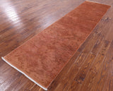 Full Pile Overdyed Handmade Wool Runner Rug - 3' 1" X 10' 8" - Golden Nile