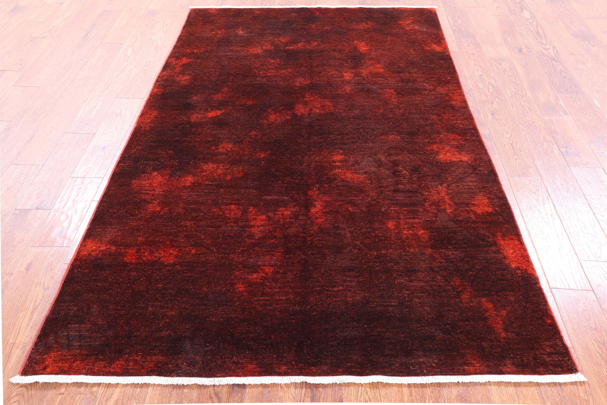 Full Pile Overdyed Handmade Wool Rug - 4' 10" X 8' 0" - Golden Nile