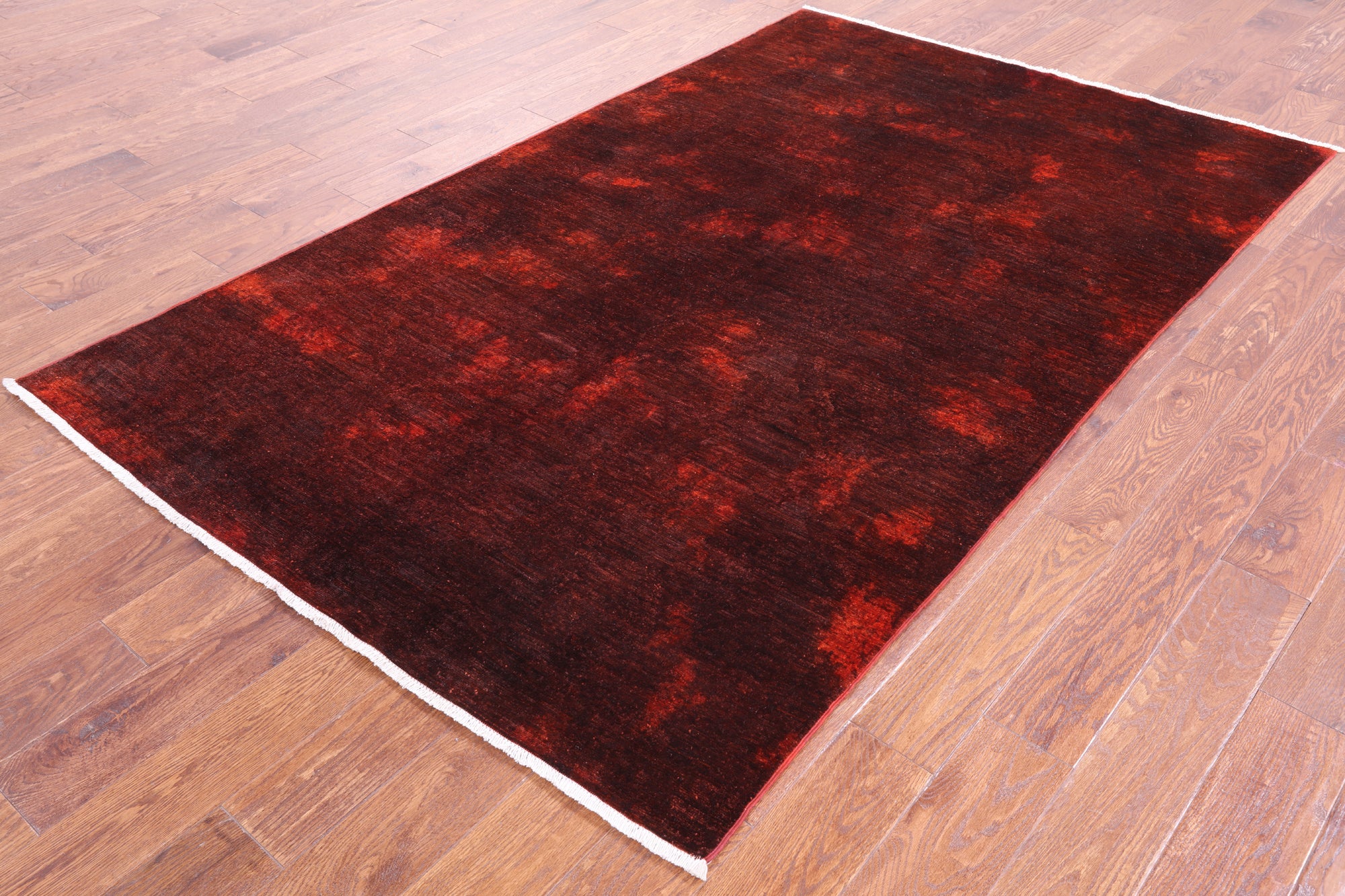 Full Pile Overdyed Handmade Wool Rug - 4' 10" X 8' 0" - Golden Nile