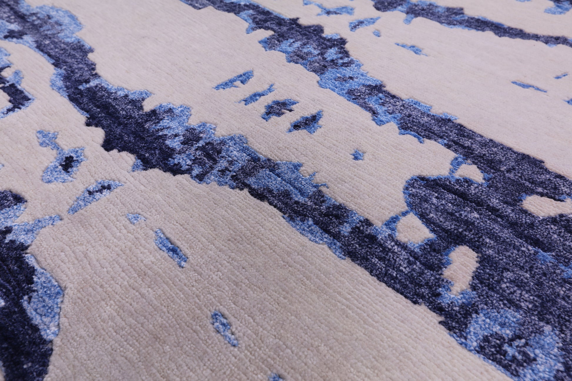 Modern Handmade Wool & Silk Rug - 8' 3" X 10' 1" - Golden Nile