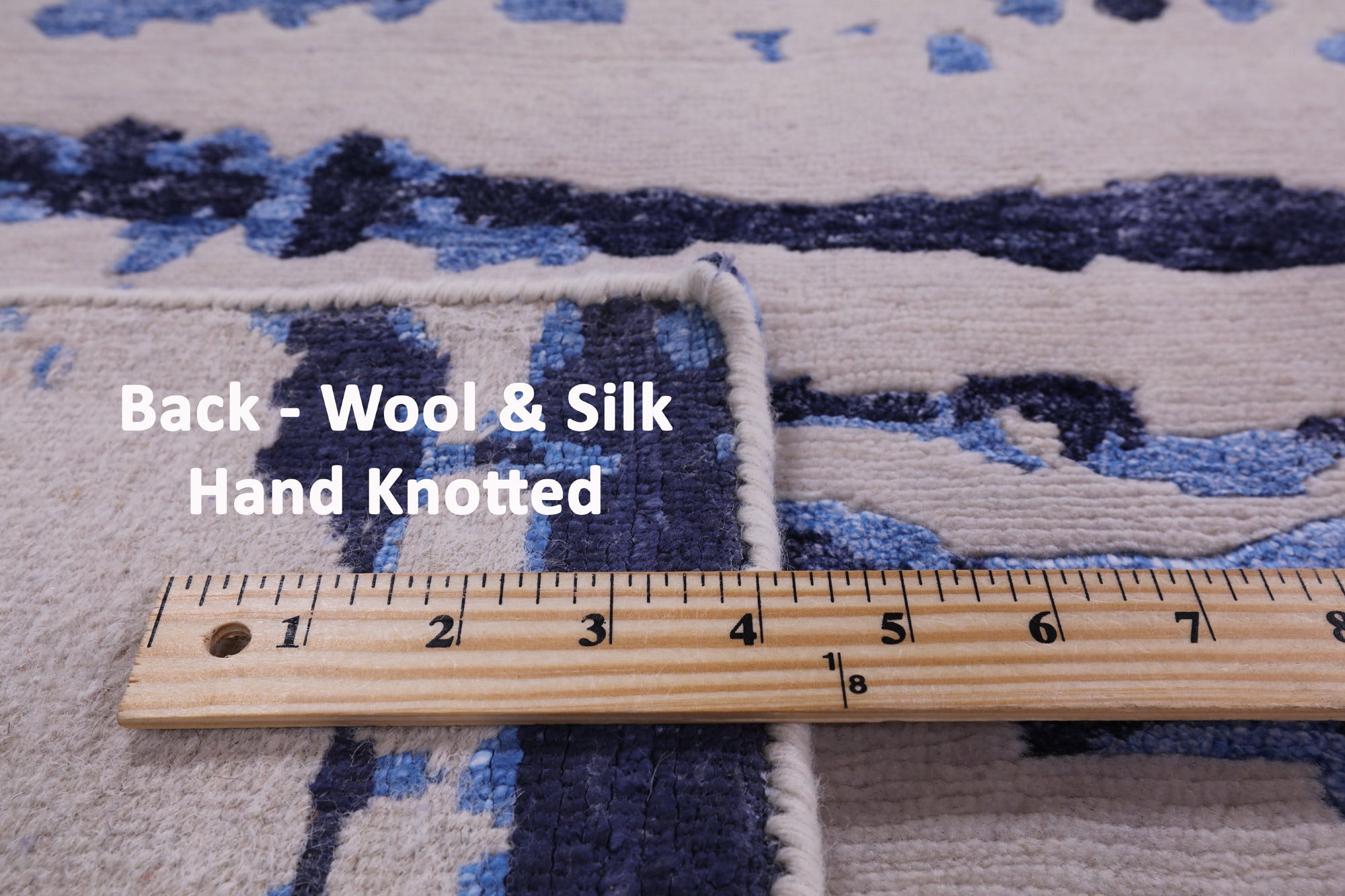Modern Handmade Wool & Silk Rug - 8' 3" X 10' 1" - Golden Nile
