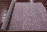 Grey Modern Hand Knotted Wool & Silk Rug - 5' 1" X 8' 4" - Golden Nile