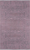 Grey Modern Hand Knotted Wool & Silk Rug - 5' 1" X 8' 4" - Golden Nile