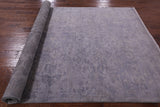 Grey Full Pile Overdyed Handmade Wool Rug - 6' 1" X 8' 10" - Golden Nile