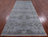 Full Pile Overdyed Hand Knotted Wool Rug - 5' 3" X 12' 1" - Golden Nile