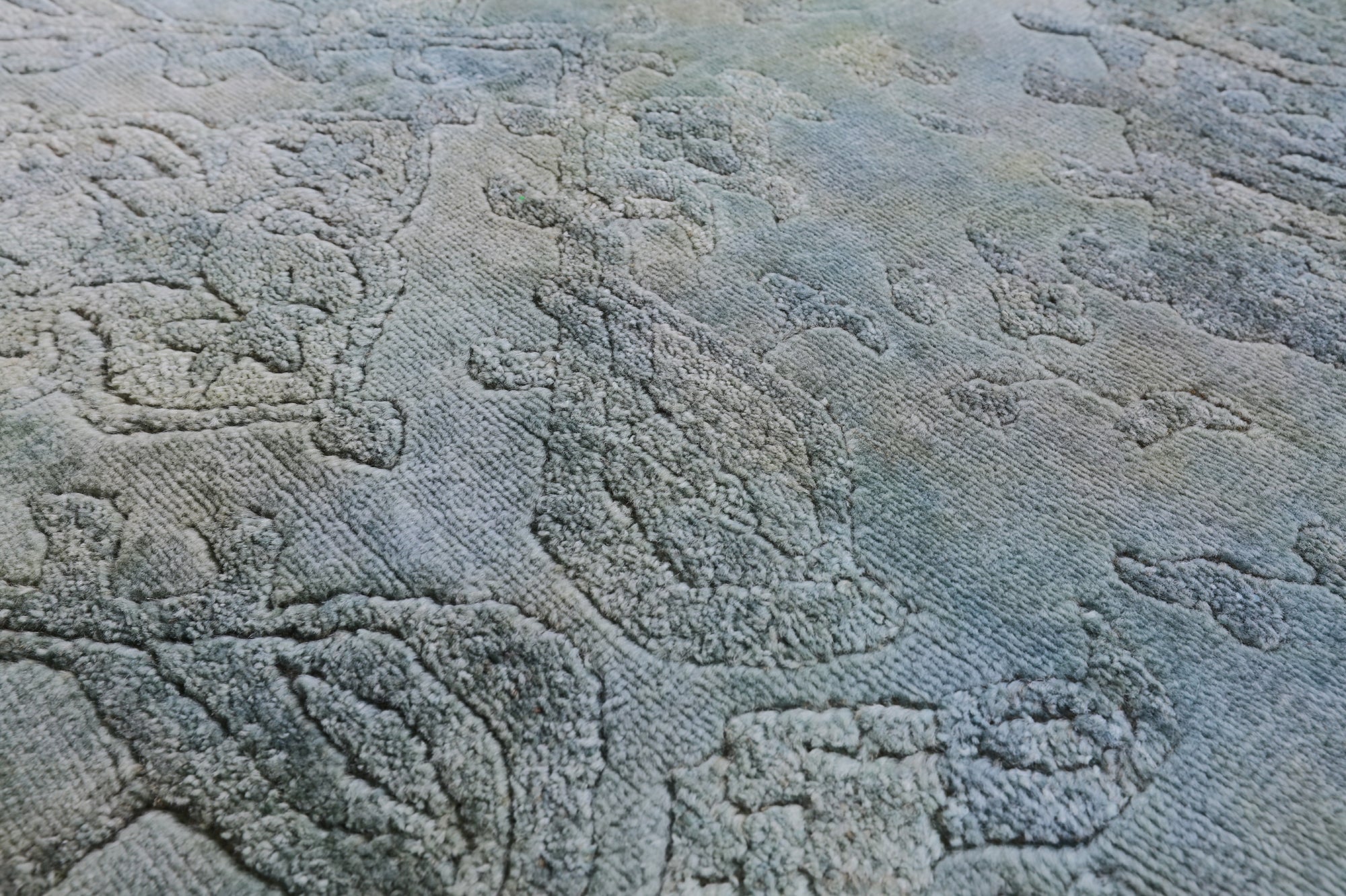 Full Pile Overdyed Hand Knotted Wool Runner Rug - 3' 0" X 10' 0" - Golden Nile