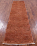 Full Pile Overdyed Hand Knotted Wool Runner Rug - 2' 7" X 10' 2" - Golden Nile