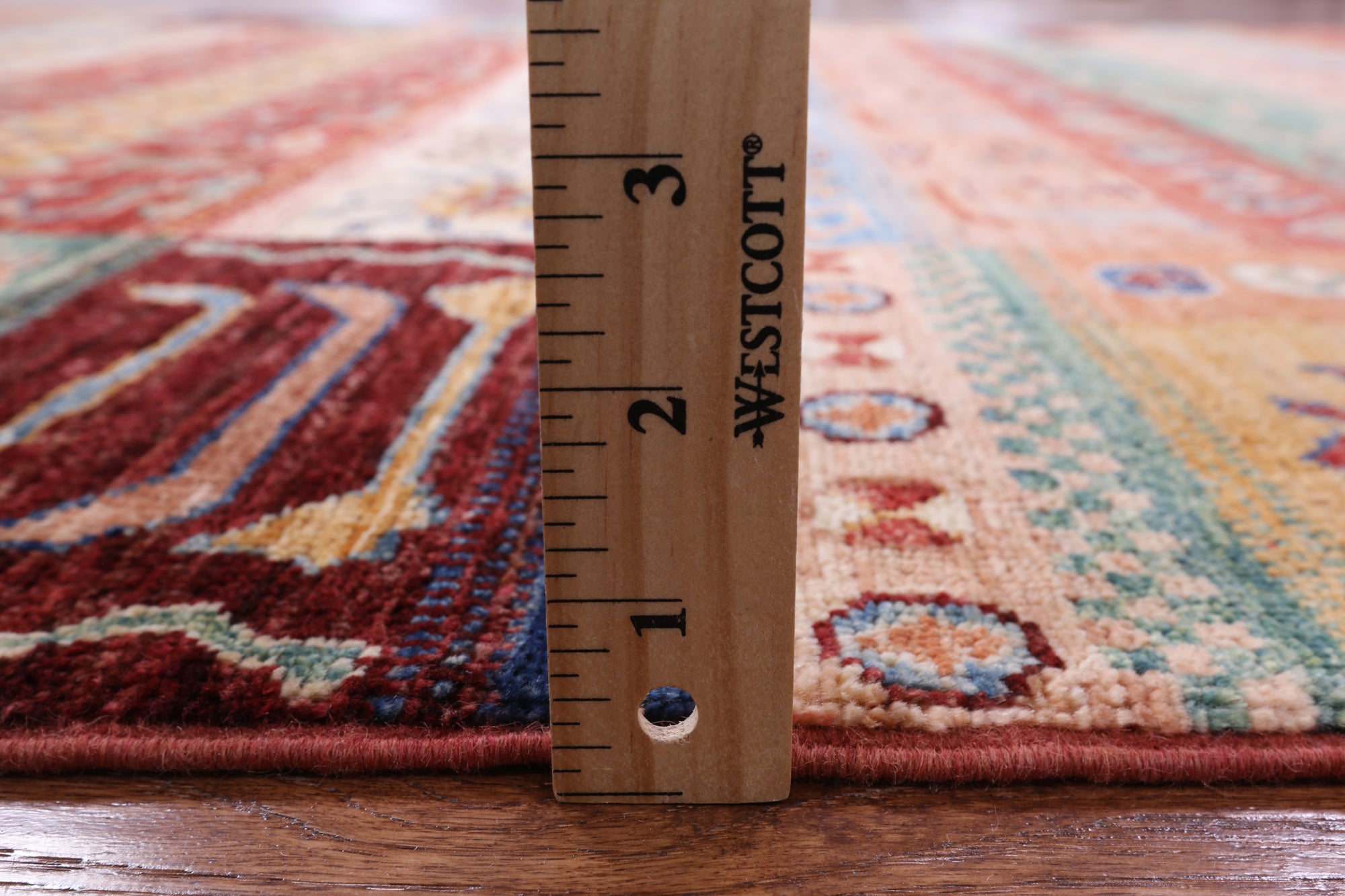 Tribal Gabbeh Hand Knotted Wool Rug - 5' 9" X 8' 1" - Golden Nile