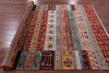 Tribal Gabbeh Hand Knotted Wool Rug - 5' 9" X 8' 1" - Golden Nile