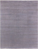 Grey Savannah Grass Hand Knotted Wool & Silk Rug - 8' 1" X 10' 3" - Golden Nile