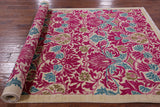 Ivory William Morris Handmade Wool Rug - 4' 10" X 7' 4" - Golden Nile