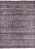 Tribal Khorjin Persian Gabbeh Handmade Wool Rug - 8' 10" X 11' 7" - Golden Nile